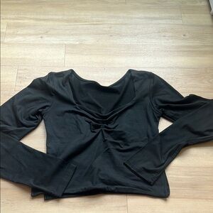 Elegant Black Long Sleeve Top